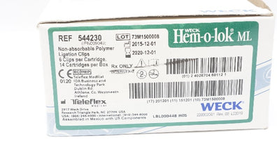 Teleflex 544230 Weck Hem-o-lok ML 6 Polymer Ligating Clips (x) - Box of 13